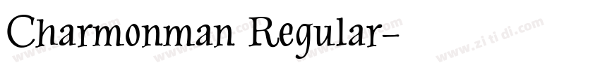 Charmonman Regular字体转换